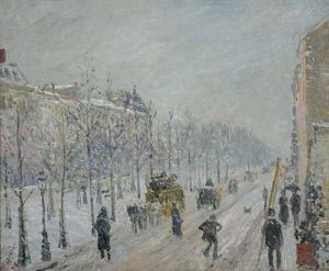 Camille Pissarro (1830-1903) Boulevard esterni, effetto di neve, 1879