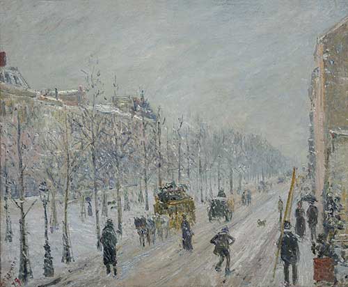 Camille Pissarro (1830-1903) Boulevard esterni, effetto di neve, 1879
