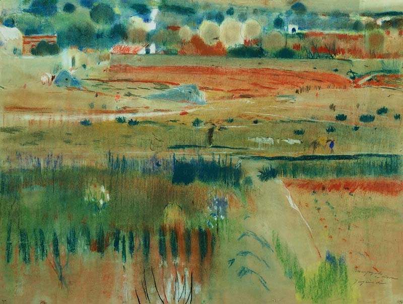 Joaquim Mir, Maspujols. La Riera, 1909 ca.